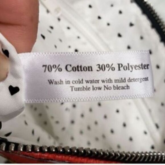 Brighton Women’s Small Crossbody Glitter and Go Pouch White Red with Tassel - Picture 10 of 16